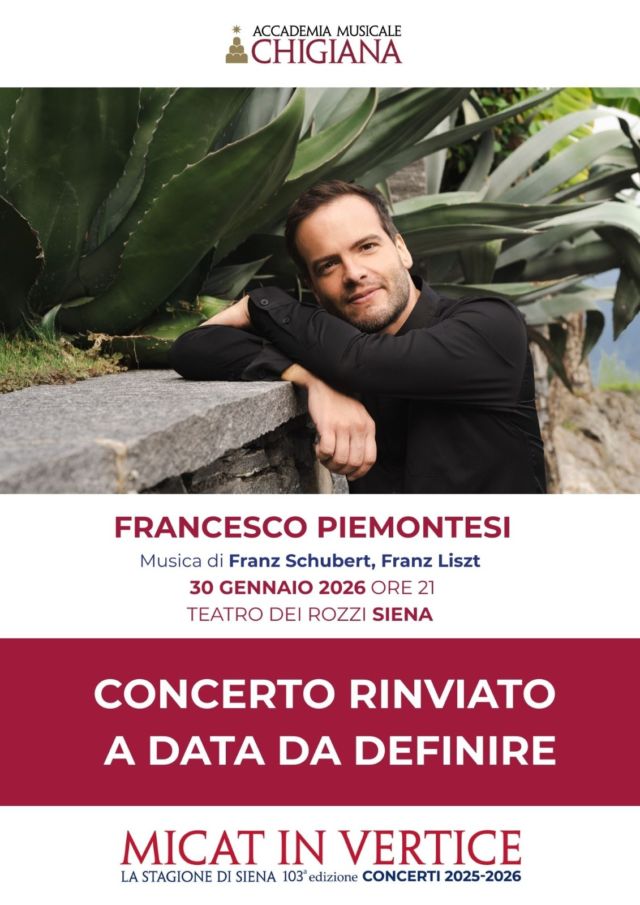 Piemontesi concerto rimandato